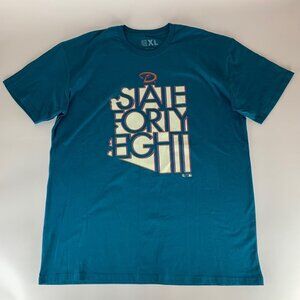 Arizona Diamondbacks Teal State Forty Eight Short Sleeve Crewneck Shirt Mens XL